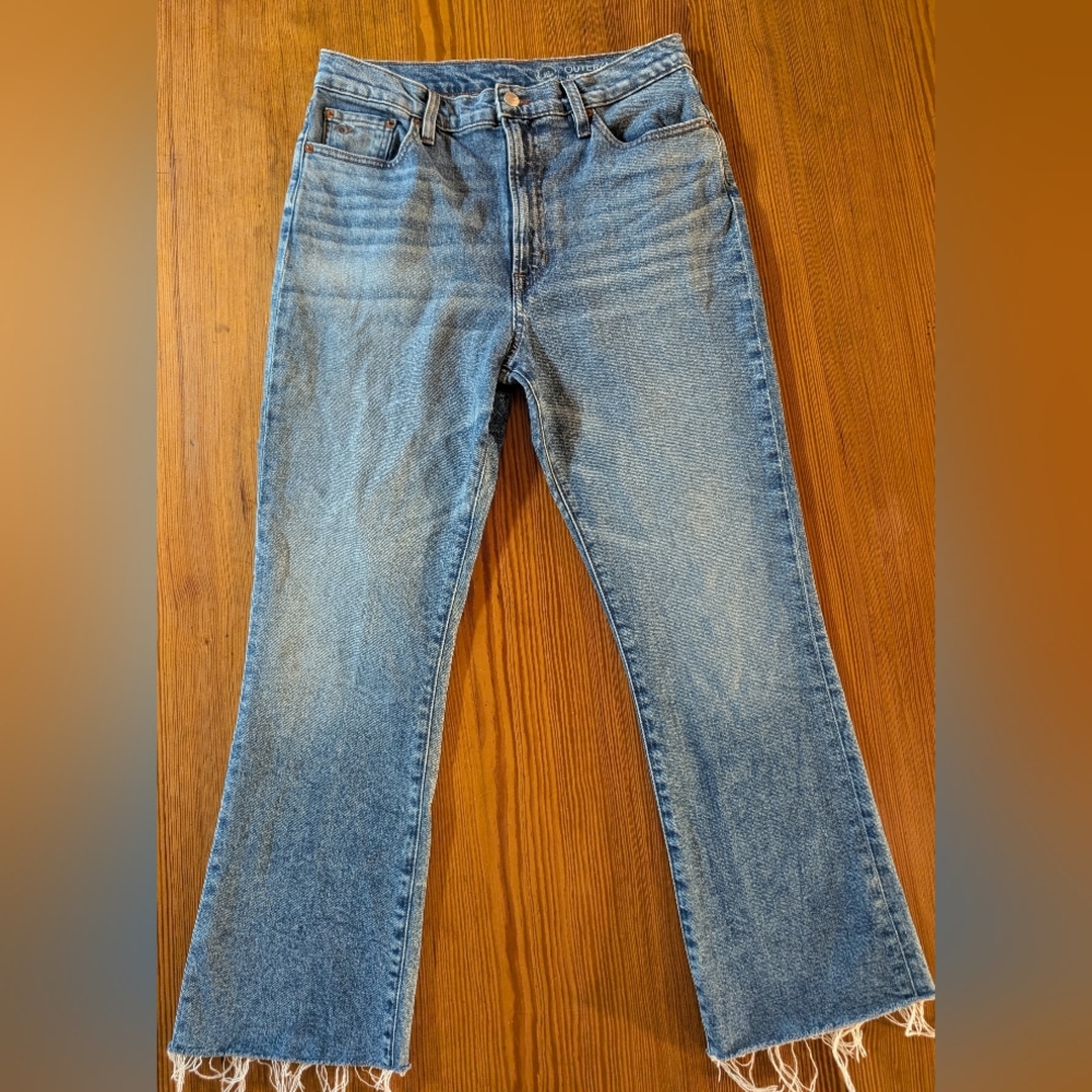 Outerknown Costa Crop Worn Indigo Size 30 - Picture 3 of 14